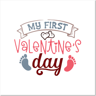 My First Valentine's Day Baby Posters and Art